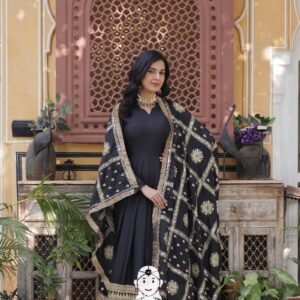 π Shine Bright in Star Georgette with Designer Dupatta - Special Designer Gown