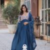 🧵 Designer Gown with Star Georgette Dupatta - Special Designer Gown
