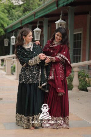 🧵 Threaded Beauty in Silk Finish - Combo Offer Gown