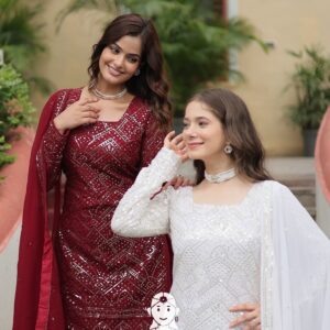 π Flowy Fits with Festive Flair - Combo Offer Gown
